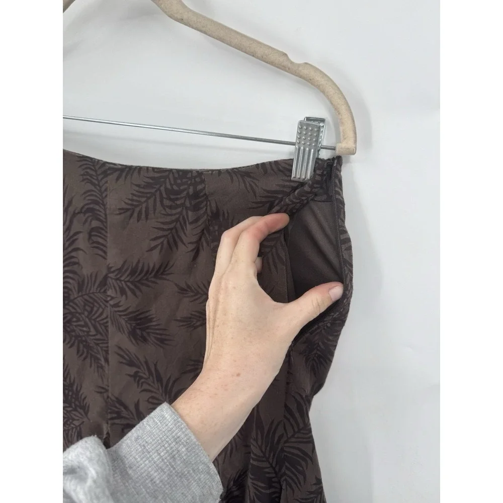 VTG Worthington Midi Skirt Women 6 Brown Fairy Grunge Faye Granolagirl Western